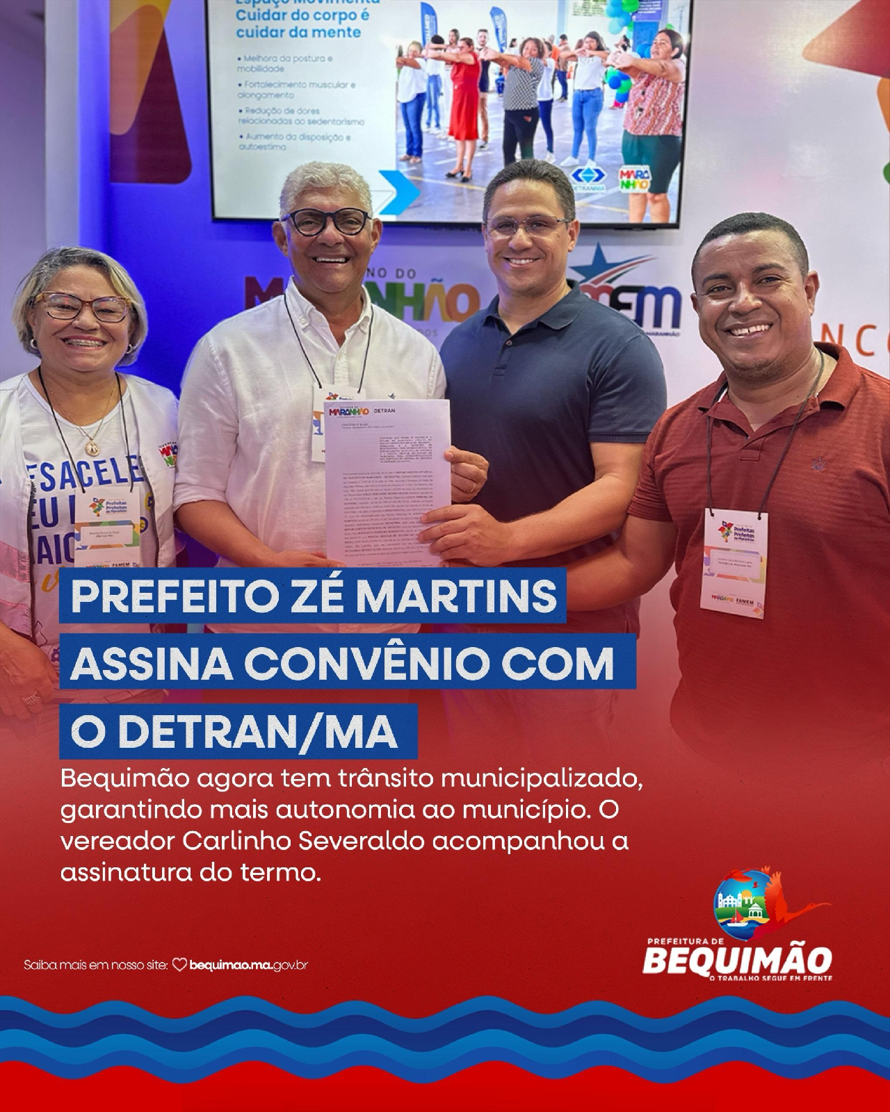 Prefeitura de Bequimão firma convênio com o Detran/MA para avançar na organização do trânsito municipal